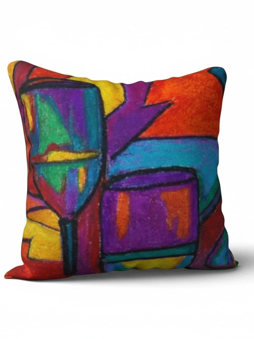 Abstract Art Throw Pillow – 18x18